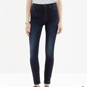Madewell rivet & thread extra-high skinny